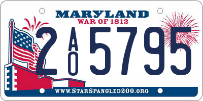 MD license plate 2AO5795