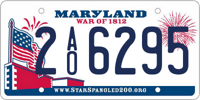 MD license plate 2AO6295