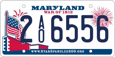 MD license plate 2AO6556