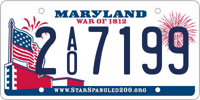 MD license plate 2AO7199