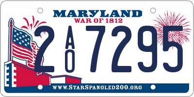 MD license plate 2AO7295