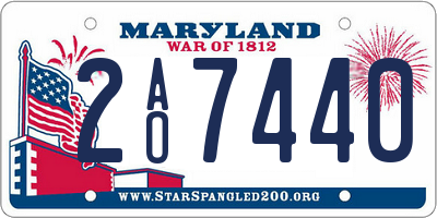 MD license plate 2AO7440