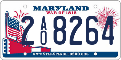 MD license plate 2AO8264