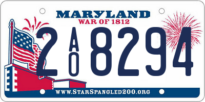 MD license plate 2AO8294