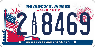 MD license plate 2AO8469