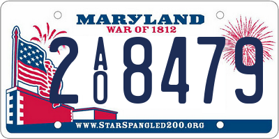 MD license plate 2AO8479