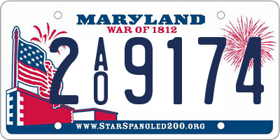 MD license plate 2AO9174