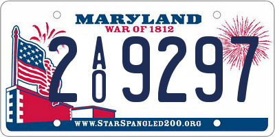 MD license plate 2AO9297