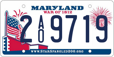 MD license plate 2AO9719