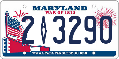 MD license plate 2AV3290