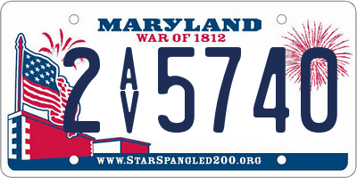 MD license plate 2AV5740