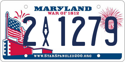 MD license plate 2AX1279