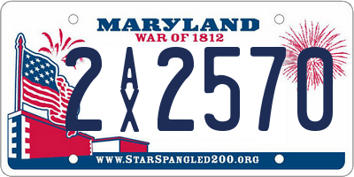 MD license plate 2AX2570