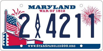 MD license plate 2AX4211