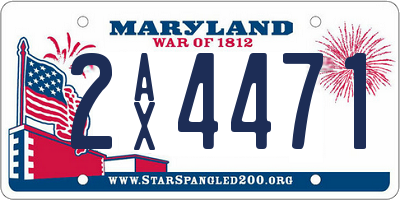 MD license plate 2AX4471