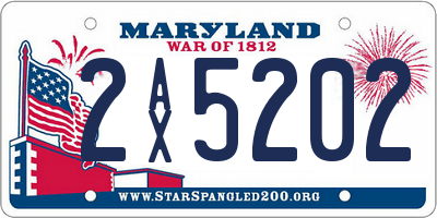 MD license plate 2AX5202