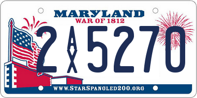 MD license plate 2AX5270