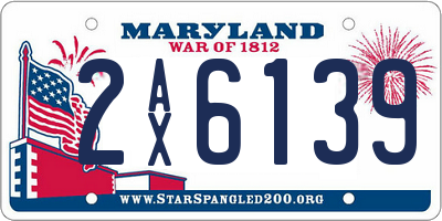MD license plate 2AX6139