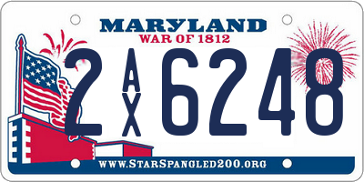 MD license plate 2AX6248