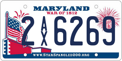 MD license plate 2AX6269