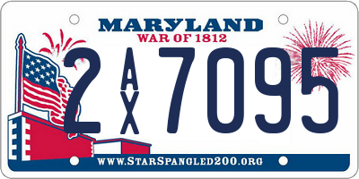 MD license plate 2AX7095