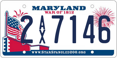 MD license plate 2AX7146