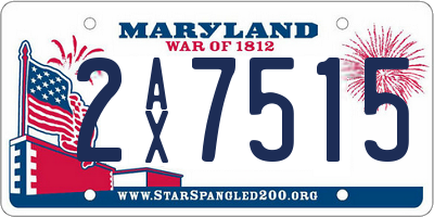 MD license plate 2AX7515