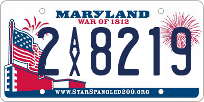 MD license plate 2AX8219