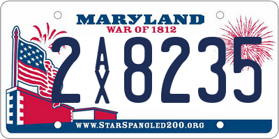 MD license plate 2AX8235