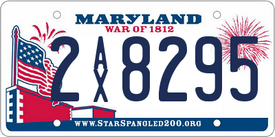 MD license plate 2AX8295
