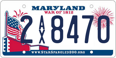 MD license plate 2AX8470