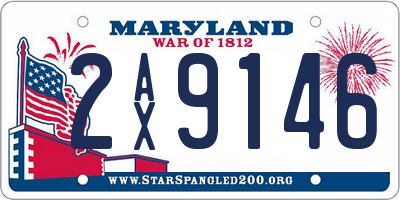 MD license plate 2AX9146