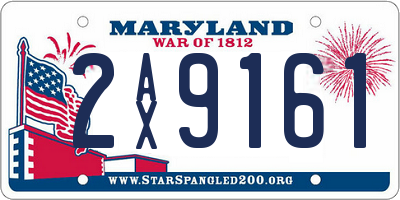 MD license plate 2AX9161