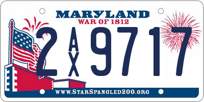 MD license plate 2AX9717