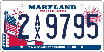MD license plate 2AX9795