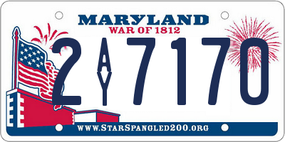 MD license plate 2AY7170