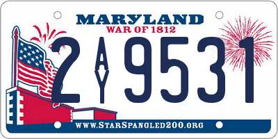 MD license plate 2AY9531