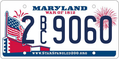 MD license plate 2BC9060