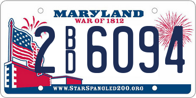MD license plate 2BD6094