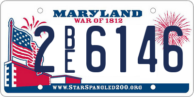 MD license plate 2BE6146