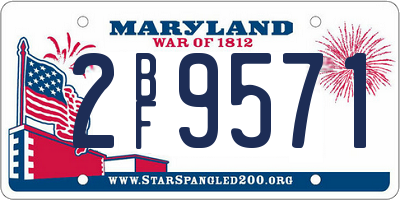 MD license plate 2BF9571