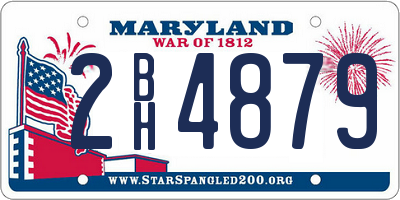 MD license plate 2BH4879