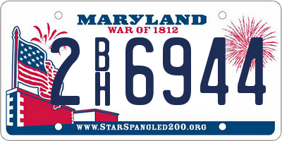 MD license plate 2BH6944