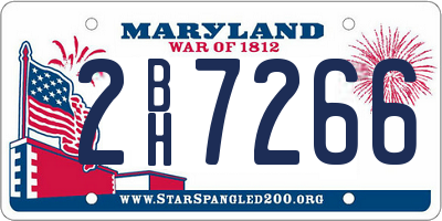 MD license plate 2BH7266