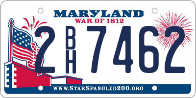 MD license plate 2BH7462