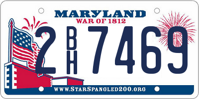 MD license plate 2BH7469