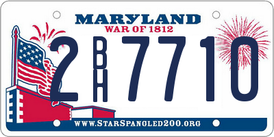 MD license plate 2BH7710
