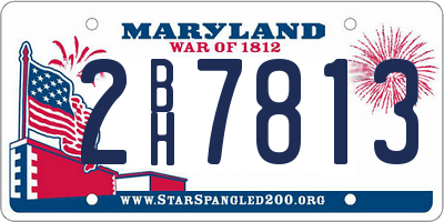 MD license plate 2BH7813