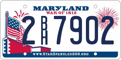 MD license plate 2BH7902