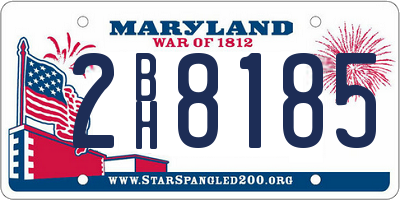 MD license plate 2BH8185